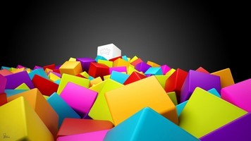 Wallpaper cubos de colores