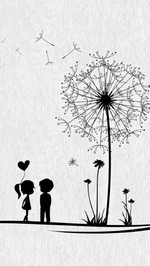 Un dibujo muy tierno como fondo de pantalla