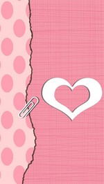 Corazon en fondo rosa