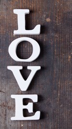 Amor en madera | Fondo de bloqueo