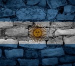 Bandera Argentina muro