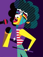 Ilustracion Miguel Abuelo | Wallpaper retro